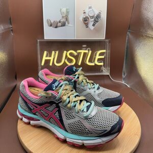 Asics GT-2000 Women’s Pink Turquoise Running Shoes Size 10